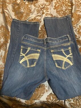 Nine West Vintage American Boot Cut Women’s Denim Jeans w/ pocket embellishments